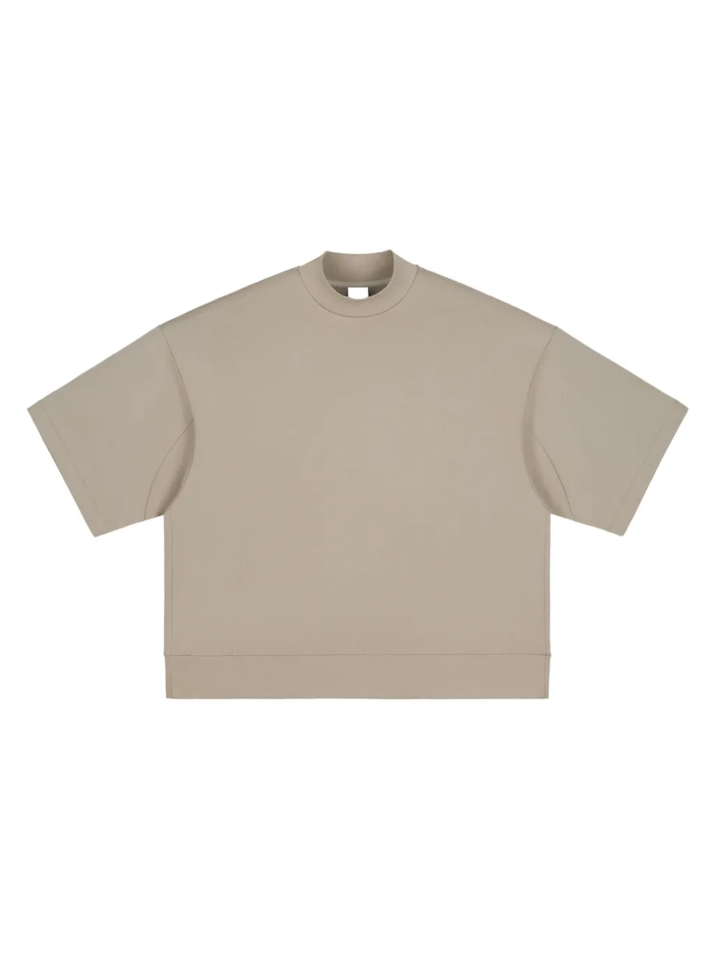 Heavyweight Oversized Mock Neck T-shirt - Main Image